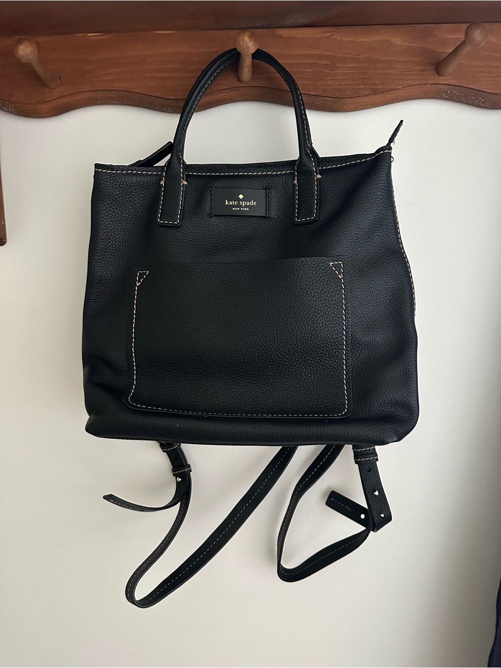 Kate Spade Pebbled Leather Backpack/Tote Purse